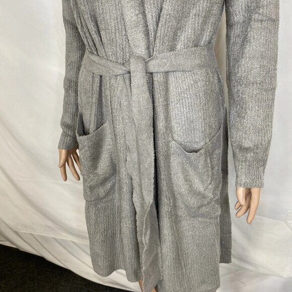 Barefoot Dreams Women’s CozyChic Light Ribbed Robe Size S/M Dove Grey - Picture 8 of 11